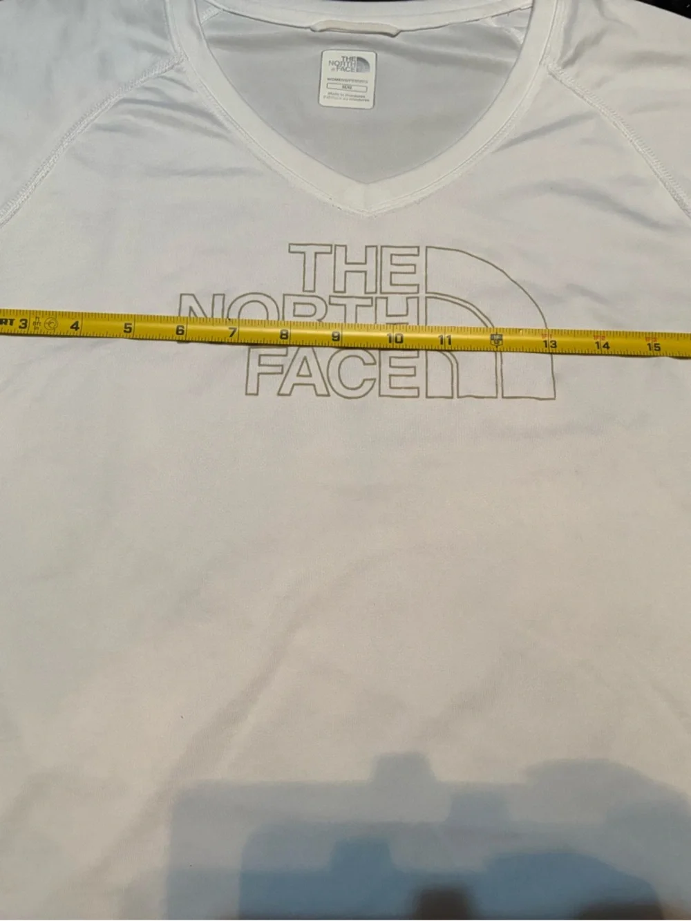 The North Face Women's Vaporwick V-Neck Short Sleeve Tee Activewear Summer Golf - Picture 3 of 6